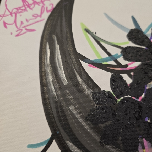 HANDCRAFTED Abstract Highland Cow Painting HANDPAINTED Artwork HANDMADE Wall Art - Picture 16 of 17